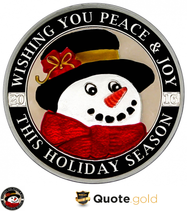 Enameled You Peace and Joy Snowman - Christmas