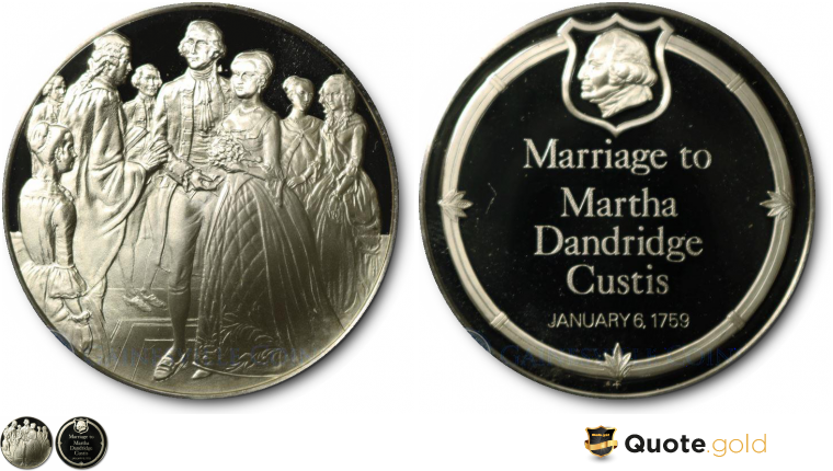 Marriage to Martha Dandridge Custis