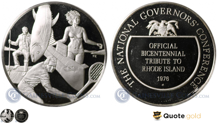 1976 Official Bicentennial Tribute To Rhode Island