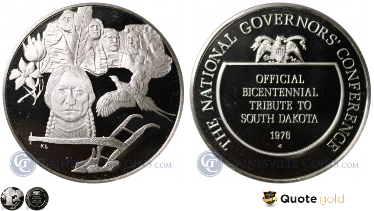 1976 Official Bicentennial Tribute To South Dakota