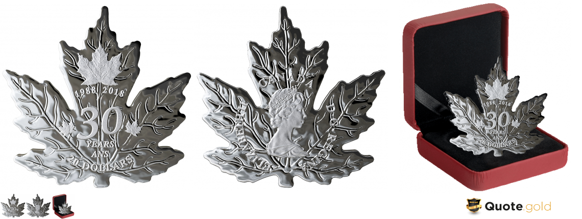 Silver Maple Leaf - 30 years